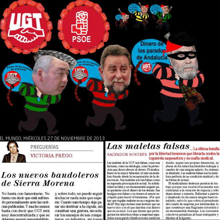 GIF ANIMADO La izquierda saqueadora y su mafia sindical